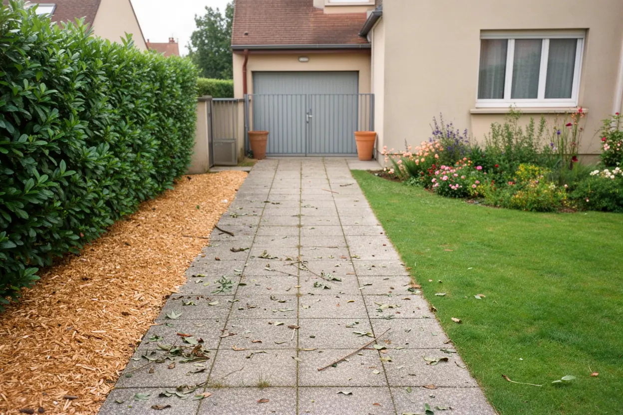 Passage dégagé après broyage à Chambray-lès-Tours
